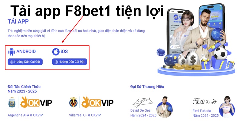 Tải app F8bet1 tiện lợi